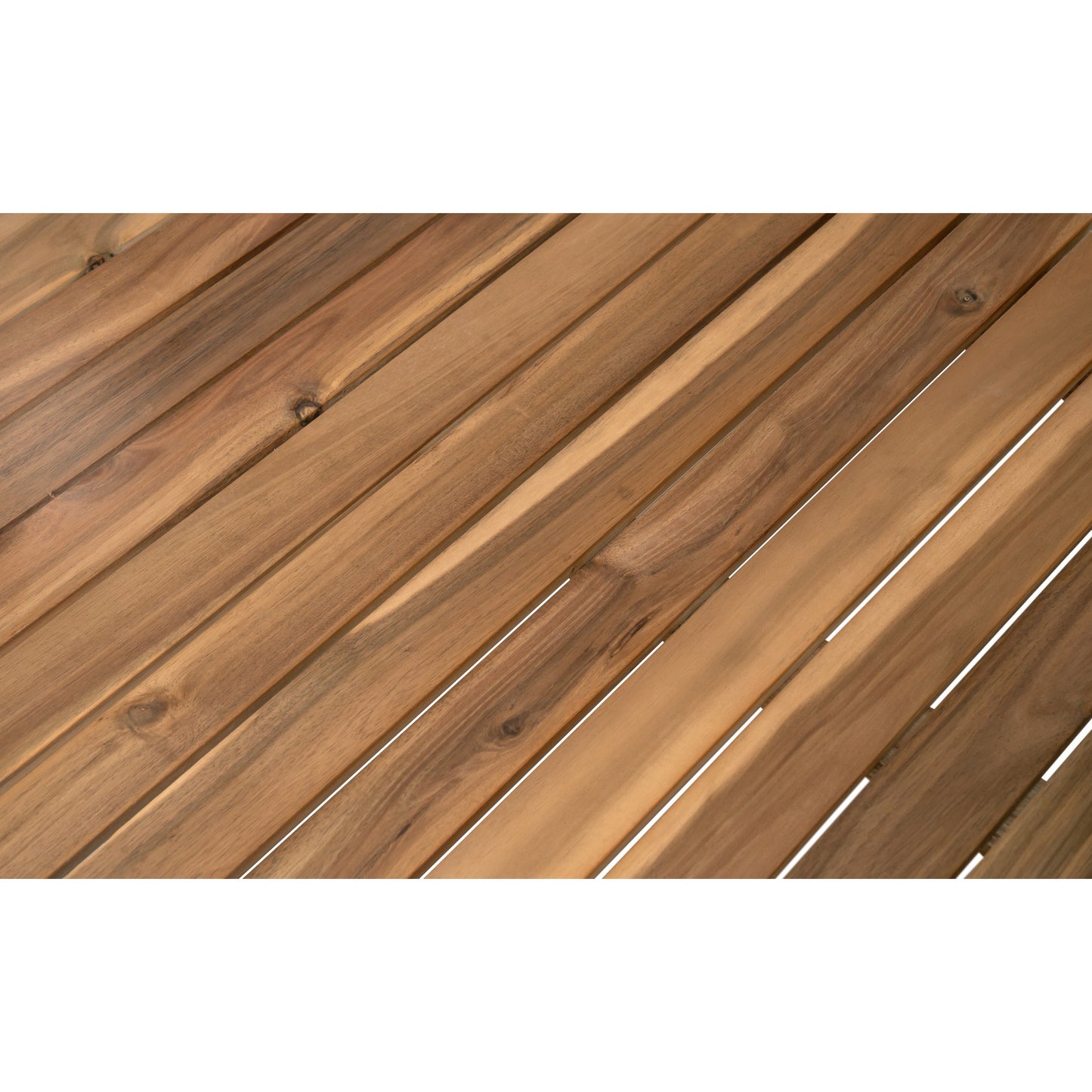 Set di divani componibili a L, set di divani da giardino con tavolo, divano chaise longue in legno, set da conversazione da esterno, 4 pezzi