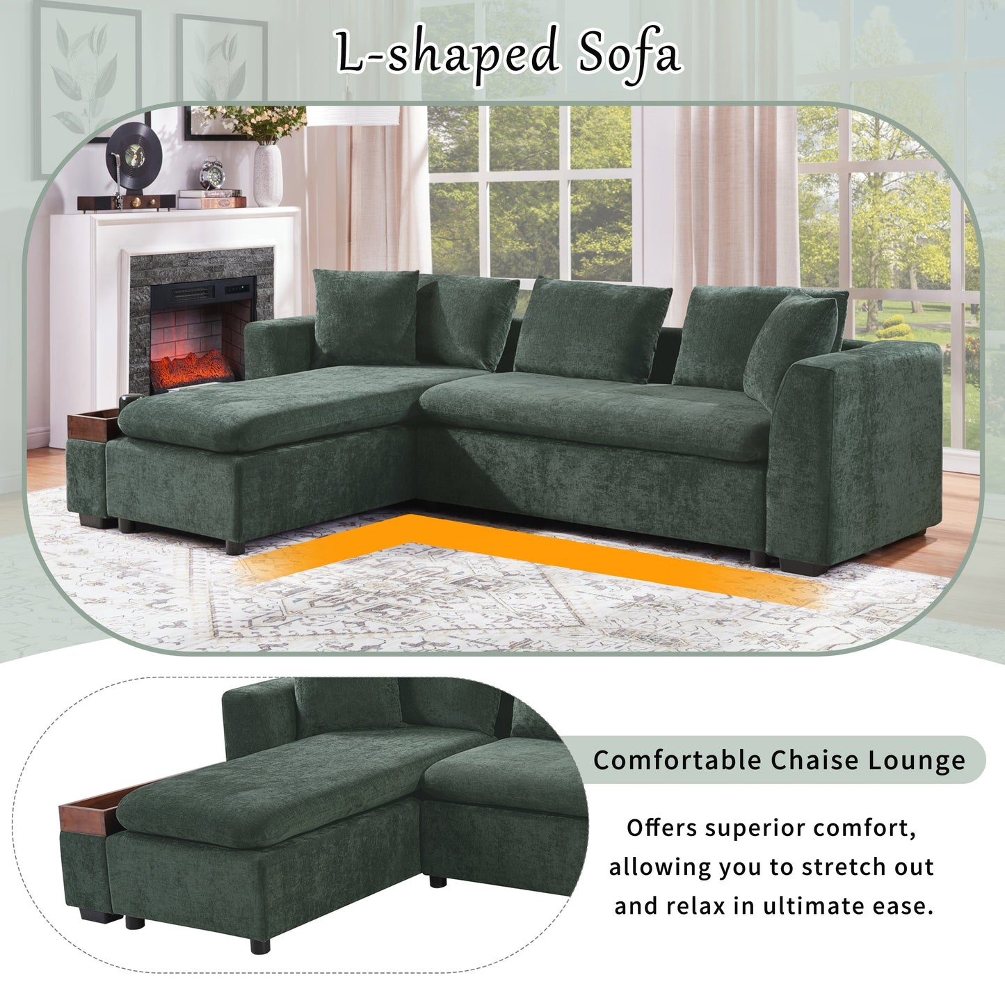 Divano a L Divano imbottito Divano