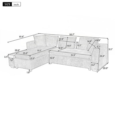 Divano a L Divano imbottito Divano