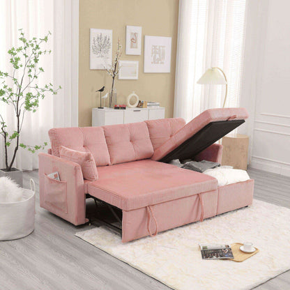 Il divano con seduta contenitore a L si ripiega in una poltrona reclinabile