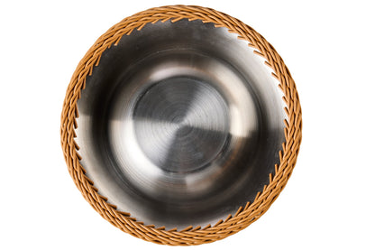 Bob - Ciotola Pet Intreccio Polirattan Marrone Chiaro