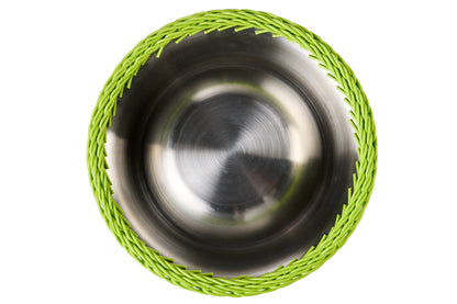 Bob - Ciotola Pet Intreccio Polirattan Verde