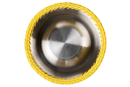 Bob - Ciotola Pet Intreccio Polirattan Giallo