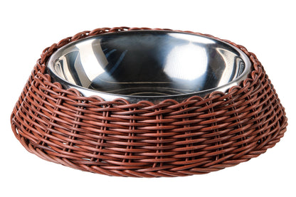 Bob - Ciotola Pet Intreccio Polirattan Mocha