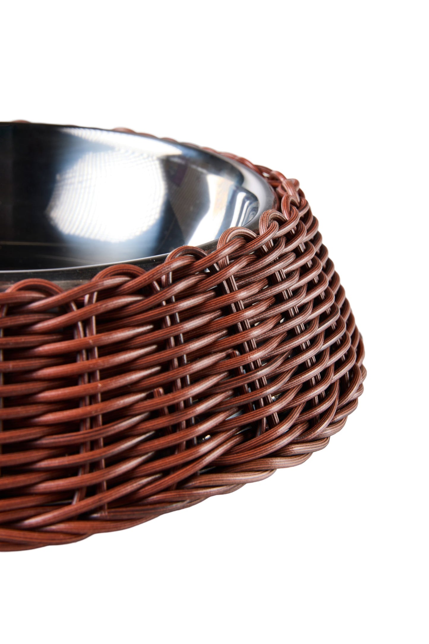 Bob - Ciotola Pet Intreccio Polirattan Mocha