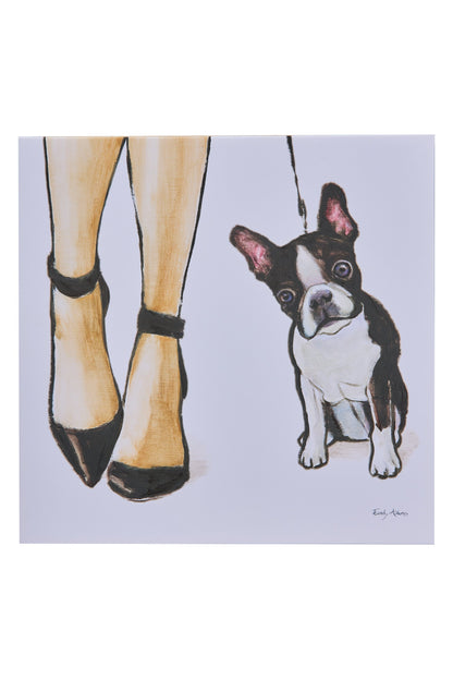 Gallery - Tela Dipinta Tacchi E Bulldog Francese