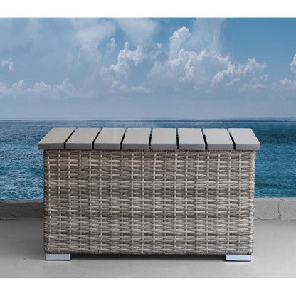 Gruppo di sedute componibili in rattan LSI da 12 pezzi con cuscini