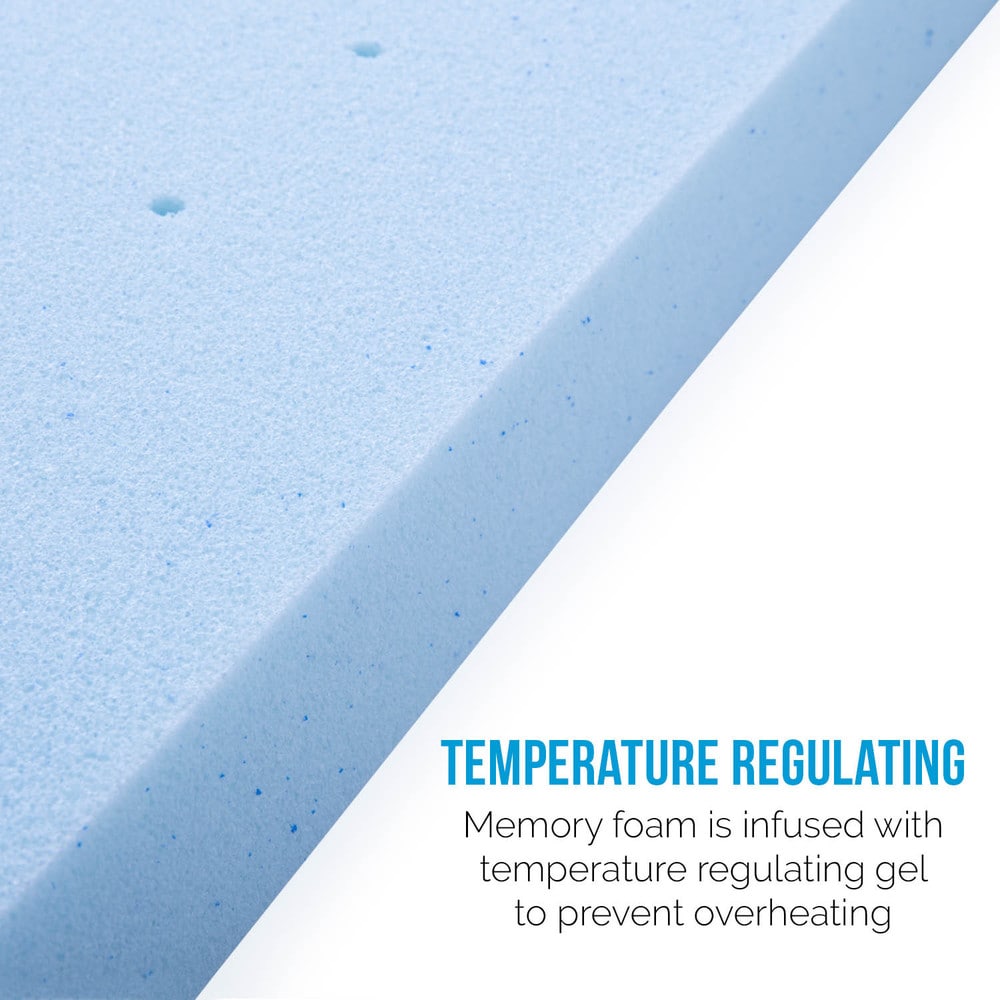 Materasso in memory foam gel LUCID da 10 pollici per letto matrimoniale con set di lenzuola in Tencel