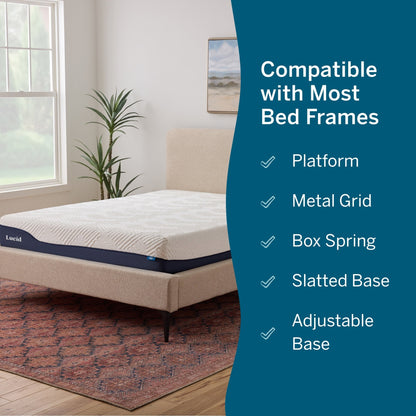 Materasso ibrido Lucid in gel e aloe vera da 10 pollici