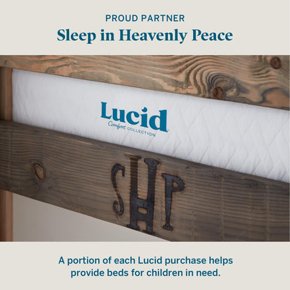 Materasso in memory foam Lucid Plush Gel da 12 pollici