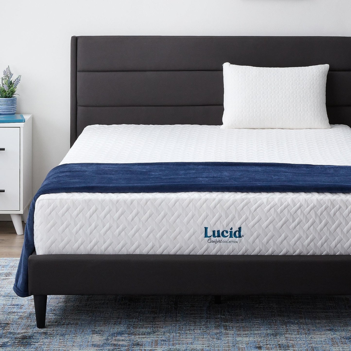 Materasso in memory foam Lucid Plush Gel da 12 pollici
