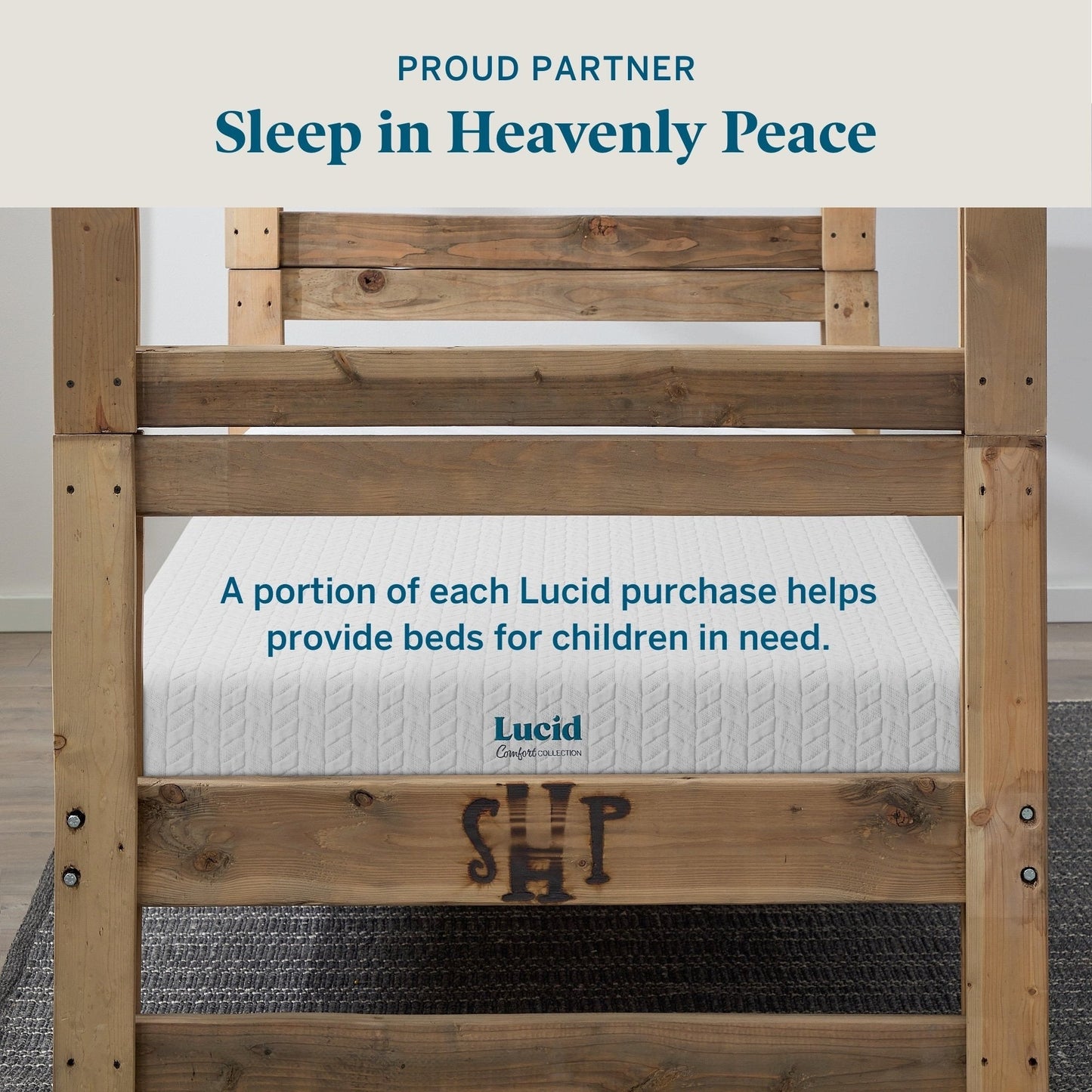 Materasso in memory foam gel Lucid da 14 pollici