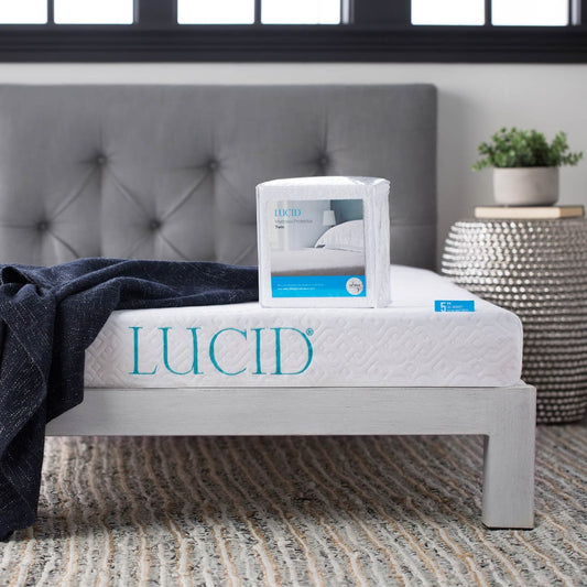 Materasso in memory foam Lucid da 5 pollici con protezione impermeabile