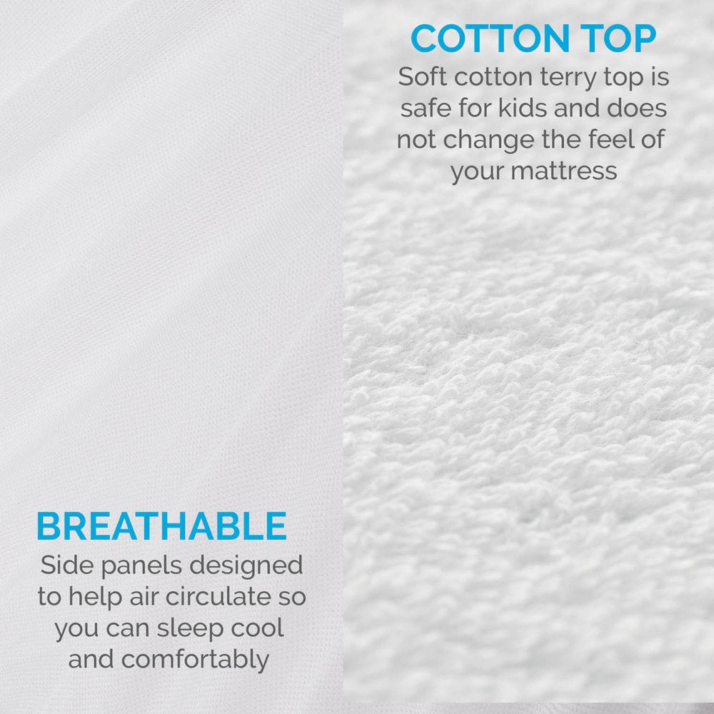 Materasso in memory foam Lucid da 5 pollici con protezione impermeabile