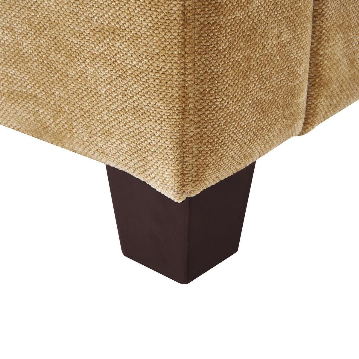 Divano moderno a 3 posti in velluto a coste LUE BONA 81, divano rettangolare imbottito in poliestere con base in legno per soggiorno