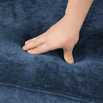 Divano moderno a 3 posti in velluto a coste LUE BONA 81, divano rettangolare imbottito in poliestere con base in legno per soggiorno