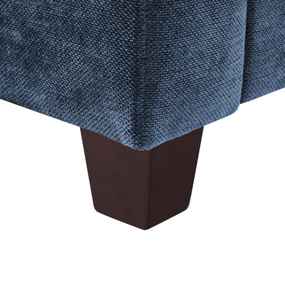 Divano moderno a 3 posti in velluto a coste LUE BONA 81, divano rettangolare imbottito in poliestere con base in legno per soggiorno