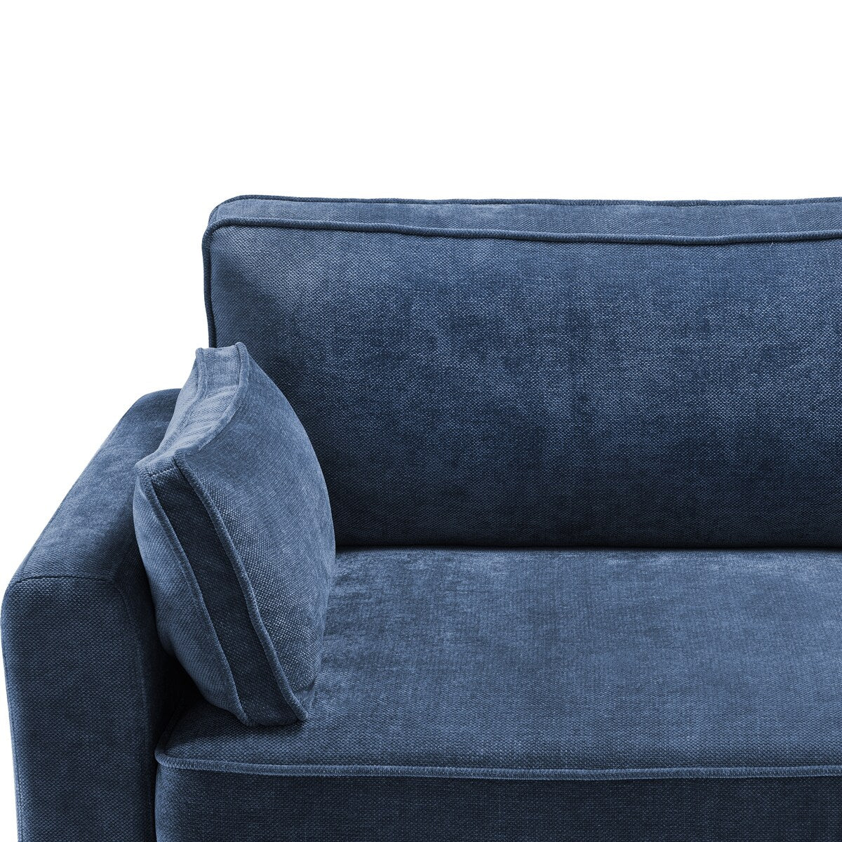 Divano moderno a 3 posti in velluto a coste LUE BONA 81, divano rettangolare imbottito in poliestere con base in legno per soggiorno