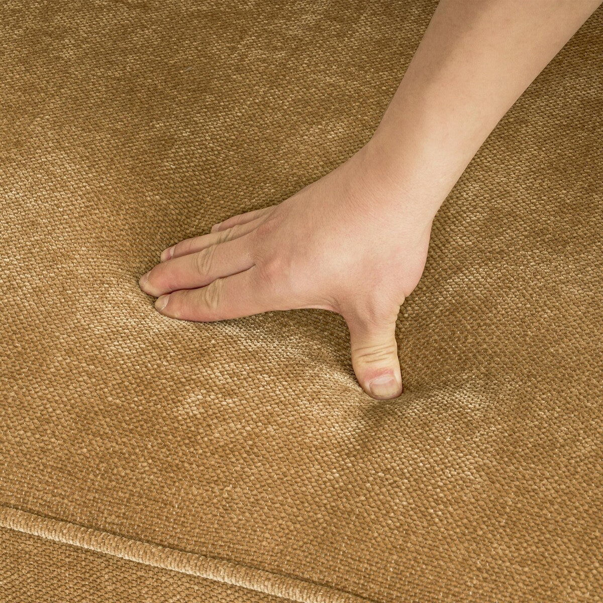 Divano moderno a 3 posti in velluto a coste LUE BONA 81, divano rettangolare imbottito in poliestere con base in legno per soggiorno