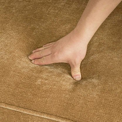 Divano moderno a 3 posti in velluto a coste LUE BONA 81, divano rettangolare imbottito in poliestere con base in legno per soggiorno