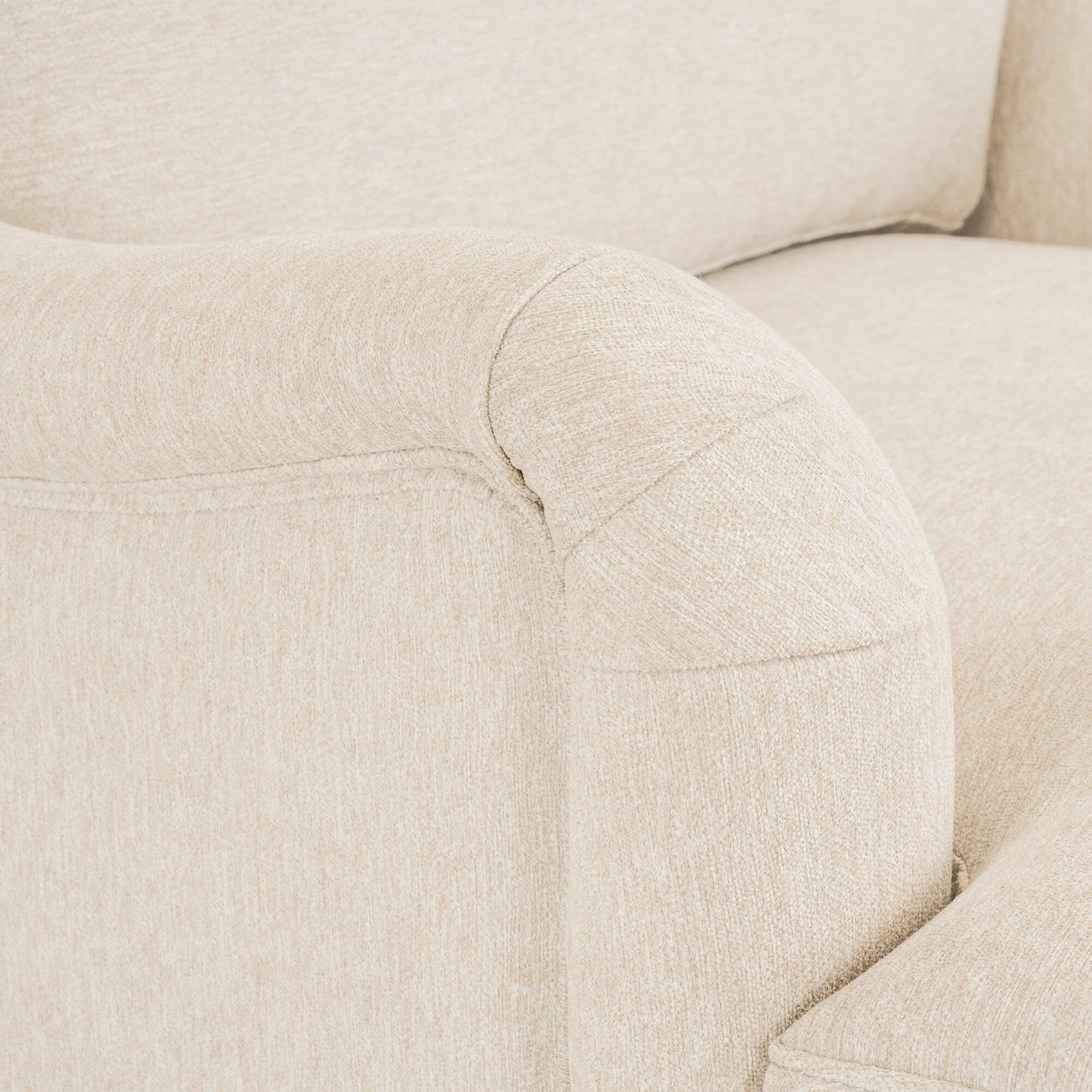 Poltrona girevole in tessuto con divano singolo LUE BONA, poltrona singola per soggiorno