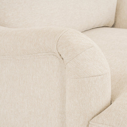 Poltrona girevole in tessuto con divano singolo LUE BONA, poltrona singola per soggiorno