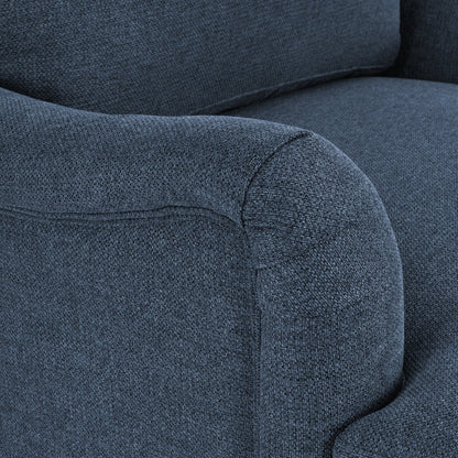 Poltrona girevole in tessuto con divano singolo LUE BONA, poltrona singola per soggiorno