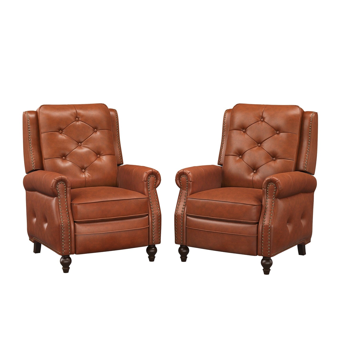 Poltrona reclinabile in pelle LUE BONA, set di 2 poltrone per soggiorno