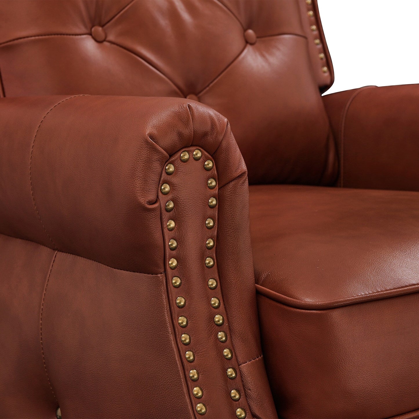 Poltrona reclinabile in pelle LUE BONA, set di 2 poltrone per soggiorno