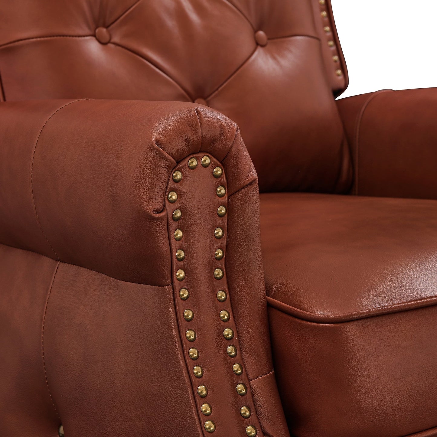 Poltrona reclinabile in pelle LUE BONA, poltrone per soggiorno