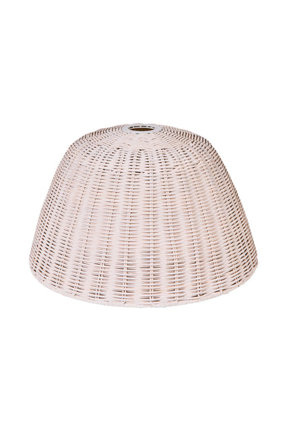 Lumiere - Lampadario Cappello In Midollino Bianco