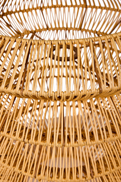 Lumiere - Cappello Lampadario Design Midollino Naturale