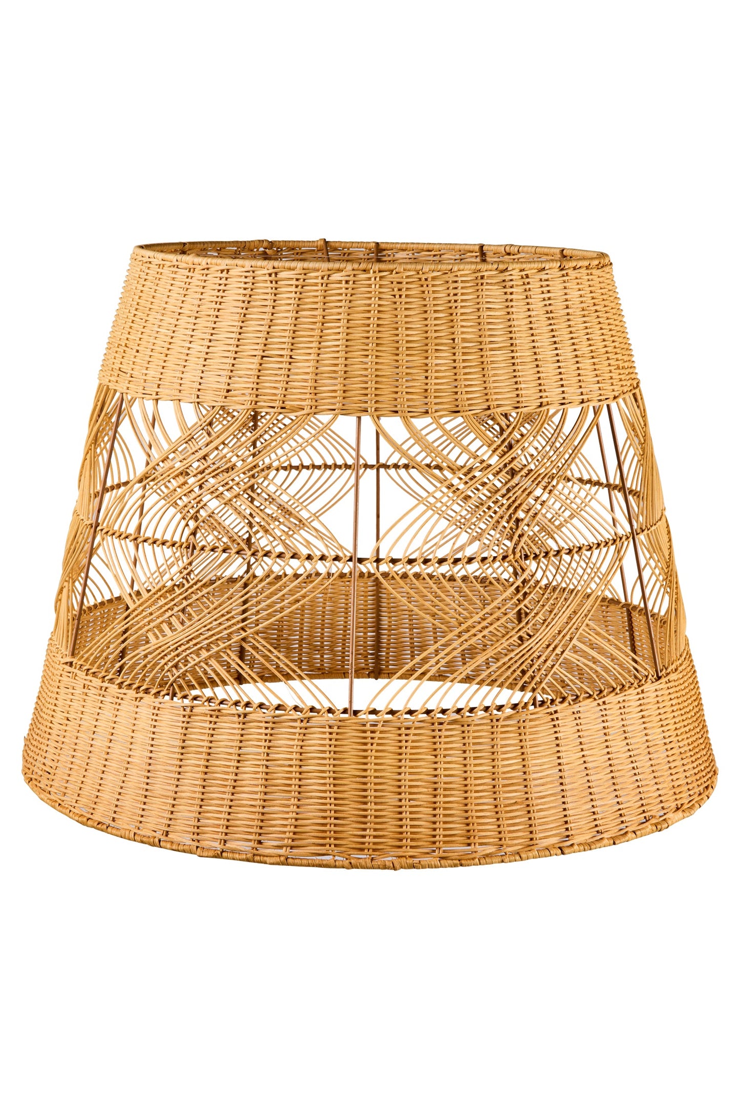 Lumiere - Cappello Lampadario Cilindro Grande Midollino Naturale