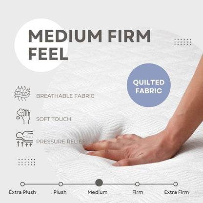 Materasso in memory foam L'Baiet 6 Gel / Letto in una scatola / Medio-rigido / Tecnologia Comfort traspirante con gel rinfrescante