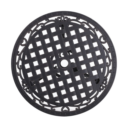 Set da bistrot da esterno in alluminio pressofuso da 3 pezzi La Sola di Christopher Knight Home