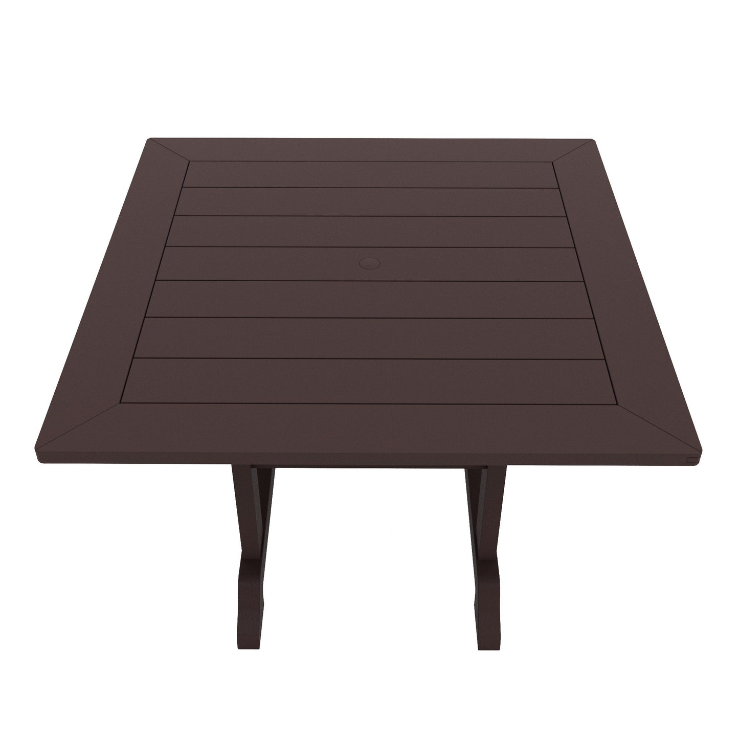 Polytrends Laguna Hdpe Set da pranzo per esterni, adatto a tutte le stagioni, con tavolo quadrato e poltrone (set da 5 pezzi)