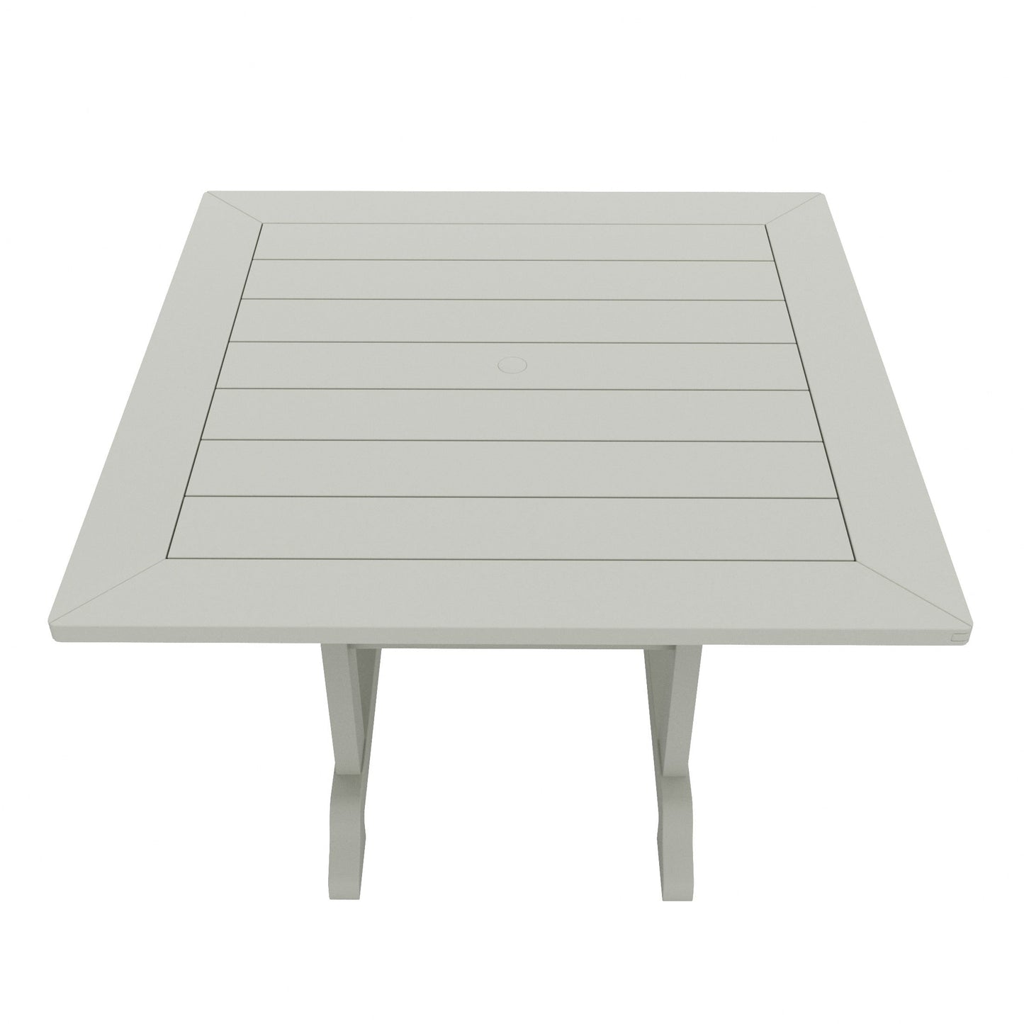 Polytrends Laguna Hdpe Set da pranzo per esterni, adatto a tutte le stagioni, con tavolo quadrato e poltrone (set da 5 pezzi)