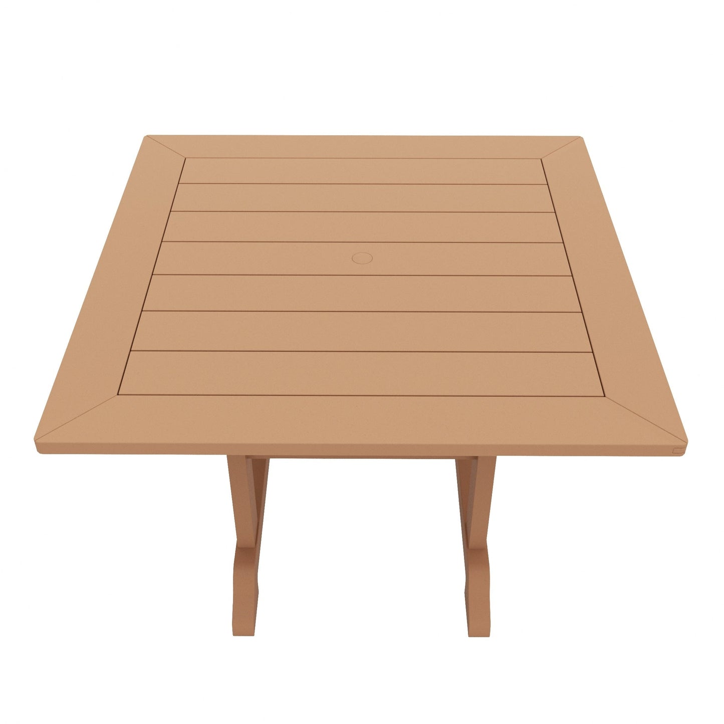 Polytrends Laguna Hdpe Set da pranzo per esterni, adatto a tutte le stagioni, con tavolo quadrato e poltrone (set da 5 pezzi)