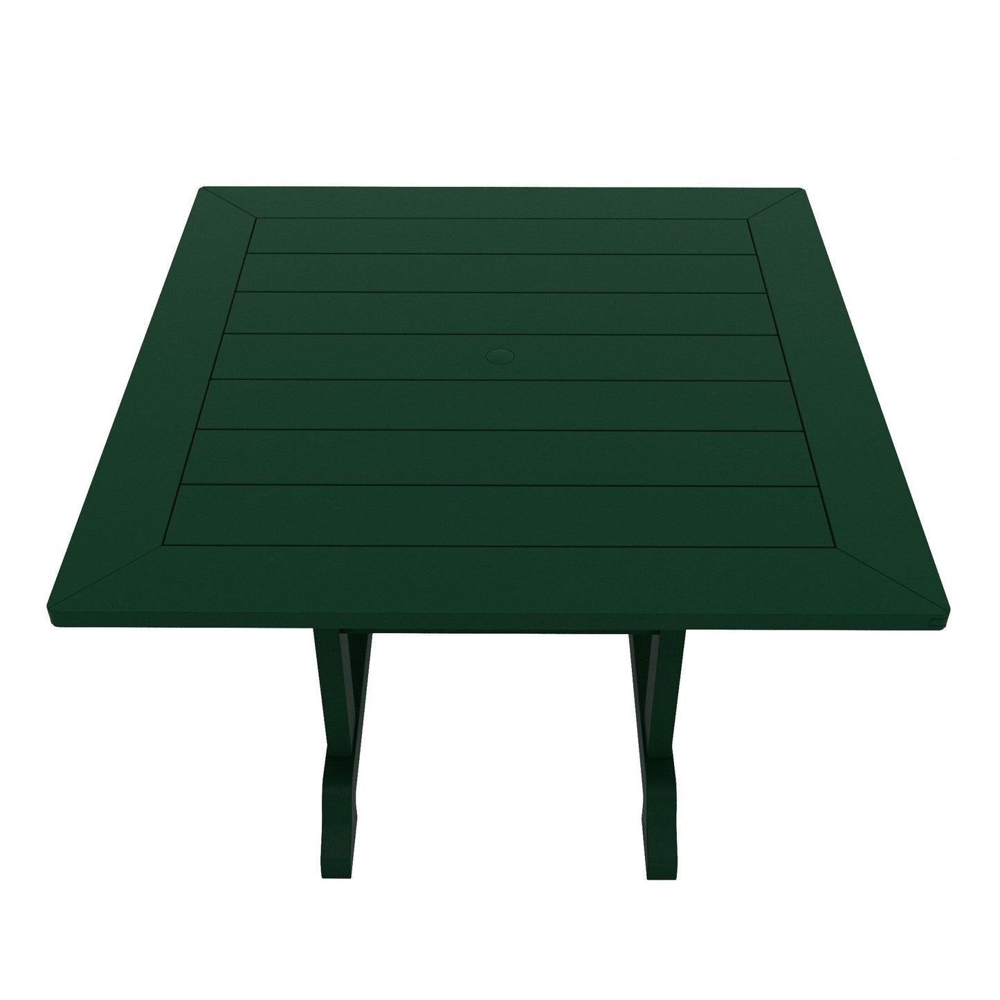 Polytrends Laguna Hdpe Set da pranzo per esterni, adatto a tutte le stagioni, con tavolo quadrato e poltrone (set da 5 pezzi)