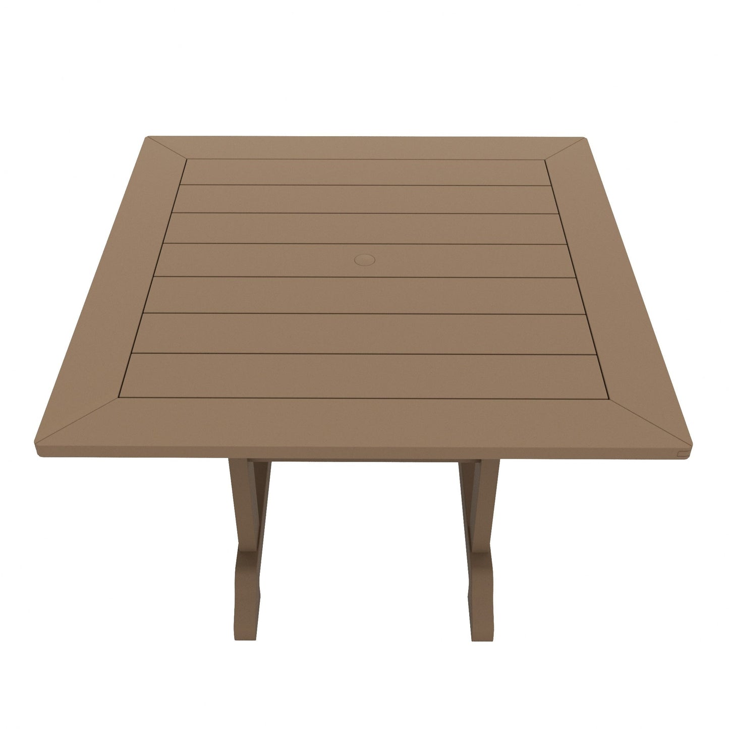 Polytrends Laguna Hdpe Set da pranzo per esterni, adatto a tutte le stagioni, con tavolo quadrato e poltrone (set da 5 pezzi)