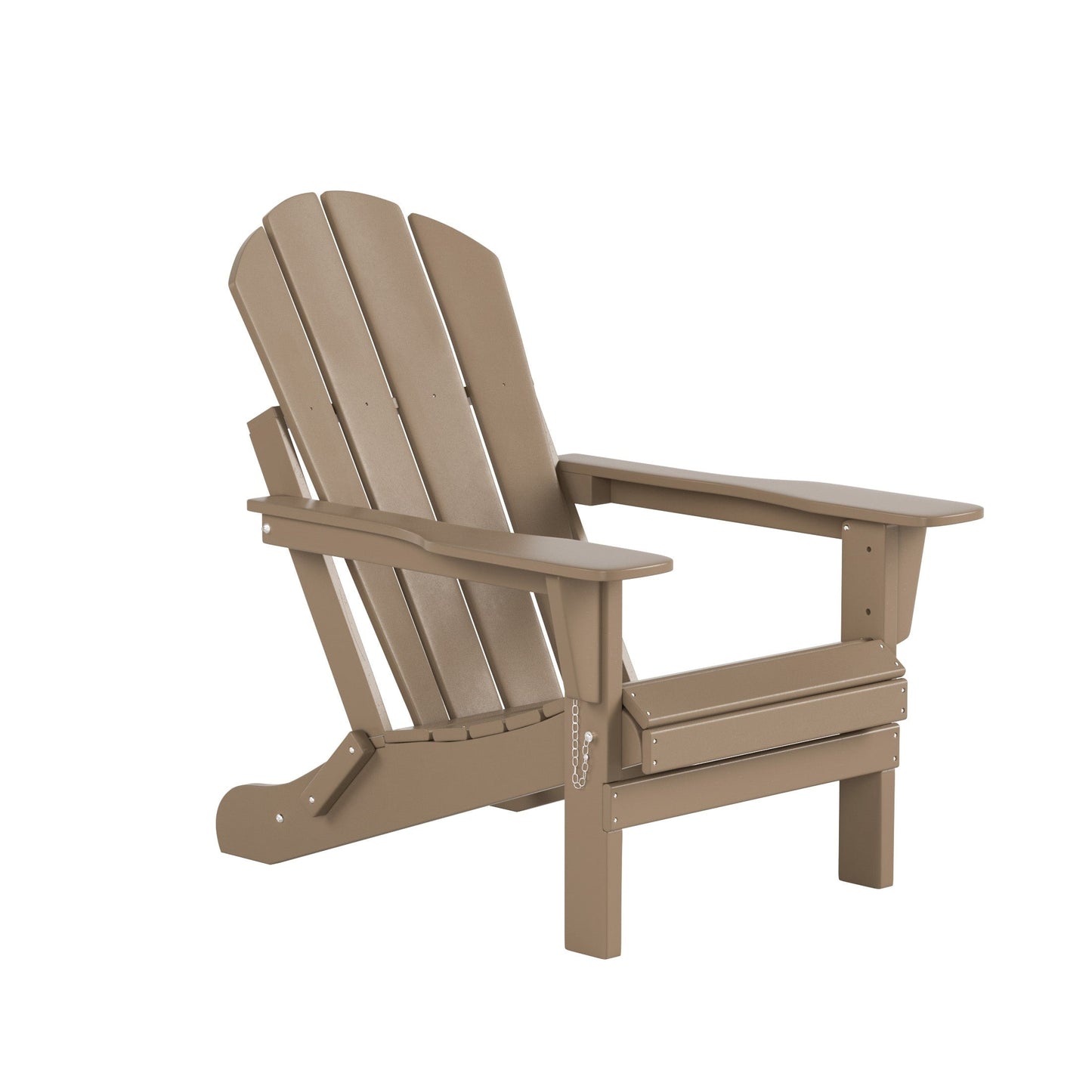 Polytrends Laguna Hdpe All Weather Patio Outdoor Pieghevole Adirondack Set da conversazione (Set da 7 pezzi)