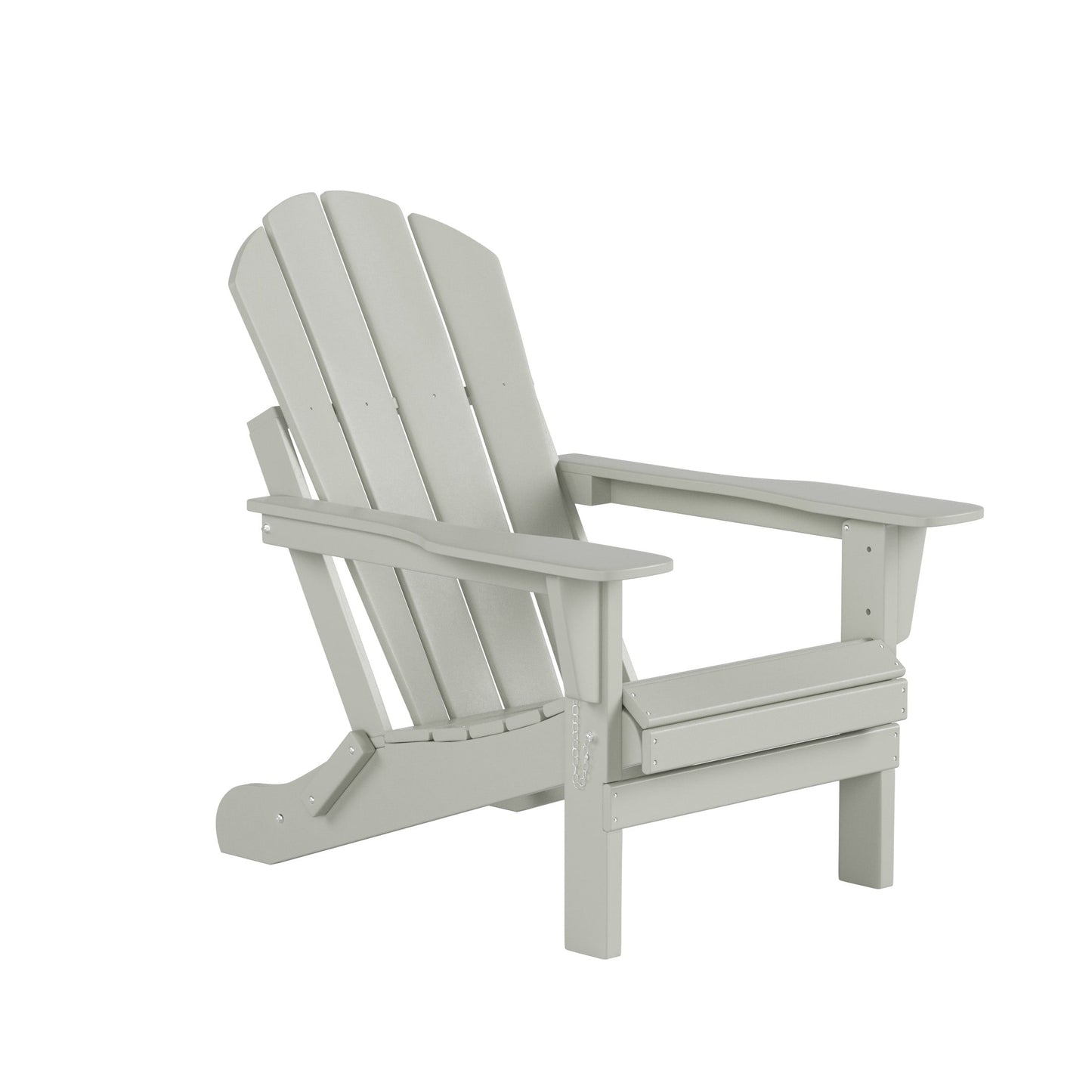 Polytrends Laguna Hdpe All Weather Patio Outdoor Pieghevole Adirondack Set da conversazione (Set da 7 pezzi)
