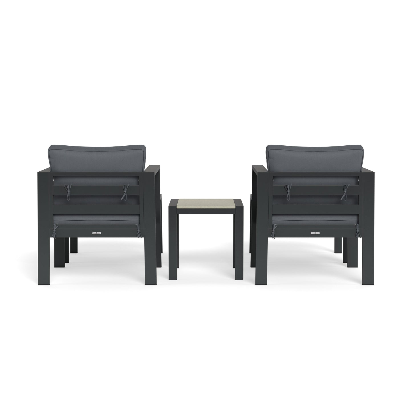 Set di sedute da bistrot per esterni in alluminio Lakeview (5 pezzi)