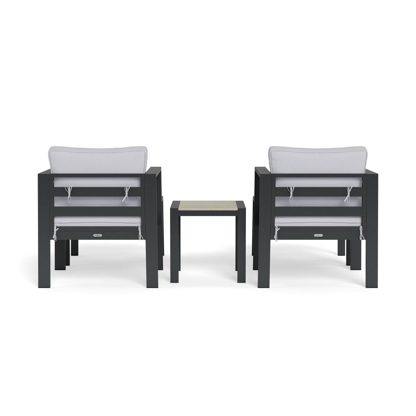 Set di sedute da bistrot per esterni in alluminio Lakeview (5 pezzi)