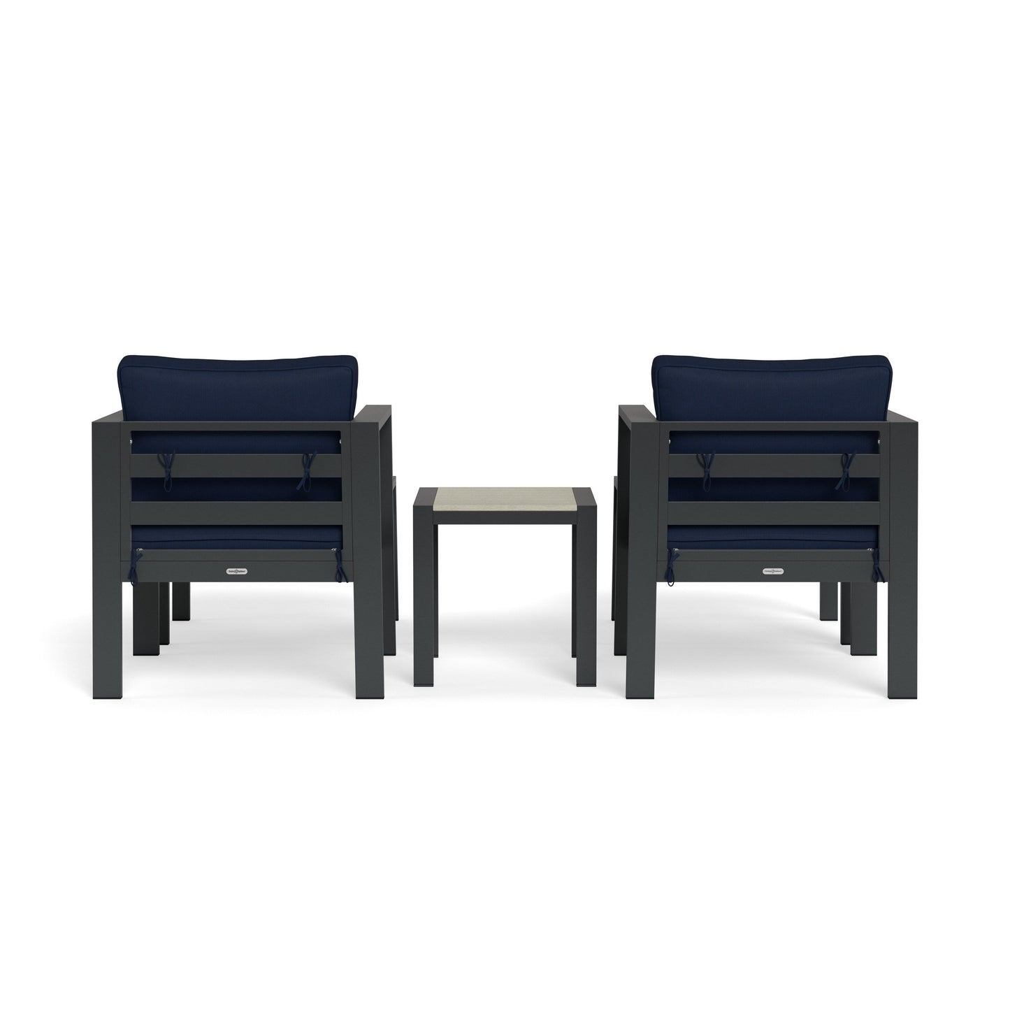 Set di sedute da bistrot per esterni in alluminio Lakeview (5 pezzi)