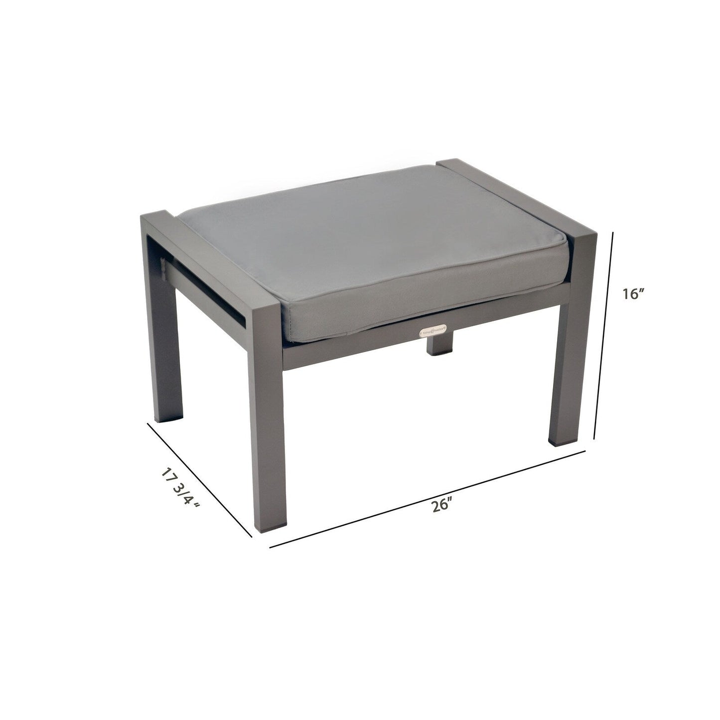 Set di sedute da bistrot per esterni in alluminio Lakeview (5 pezzi)