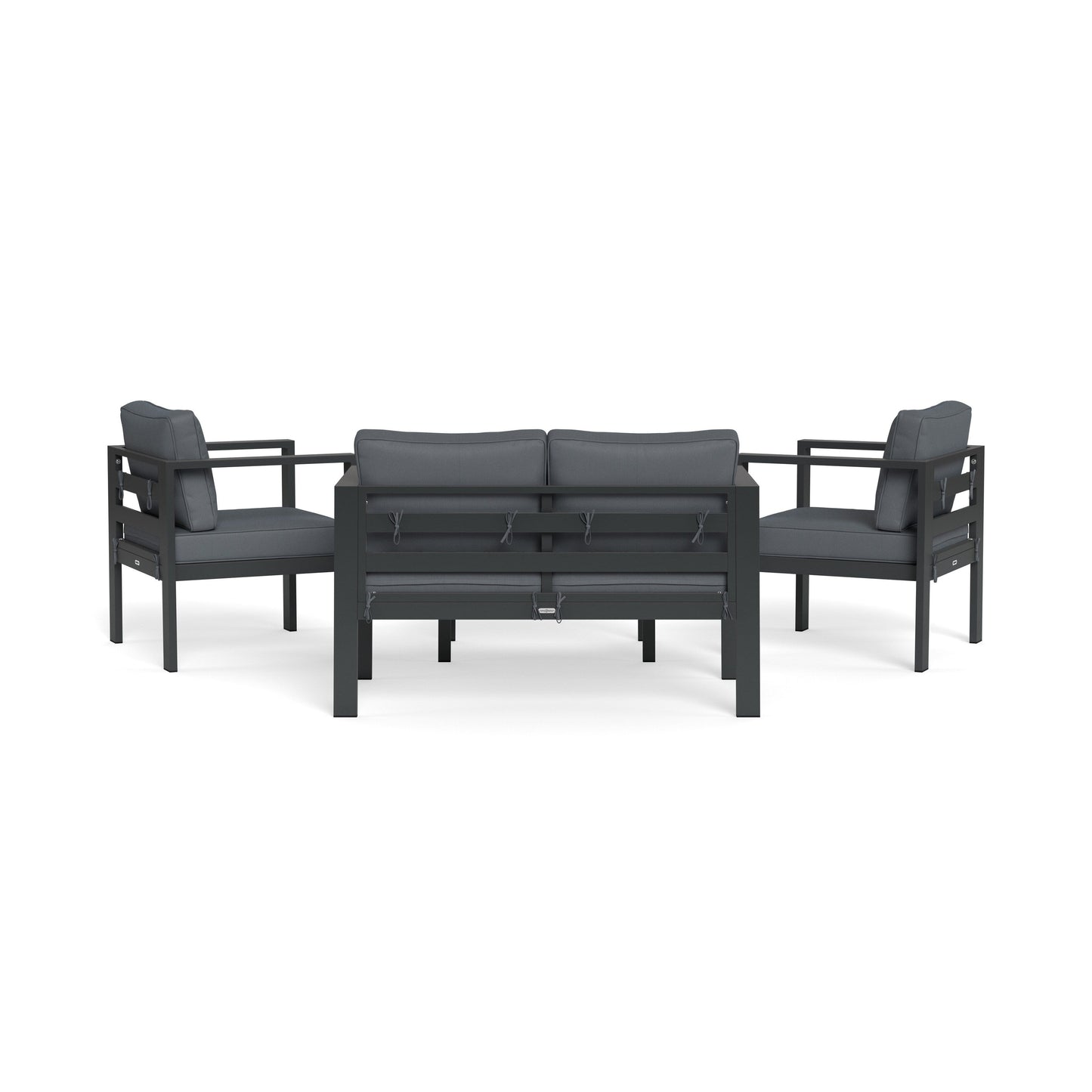 Set di sedute da conversazione per esterni in alluminio Lakeview (4 pezzi)