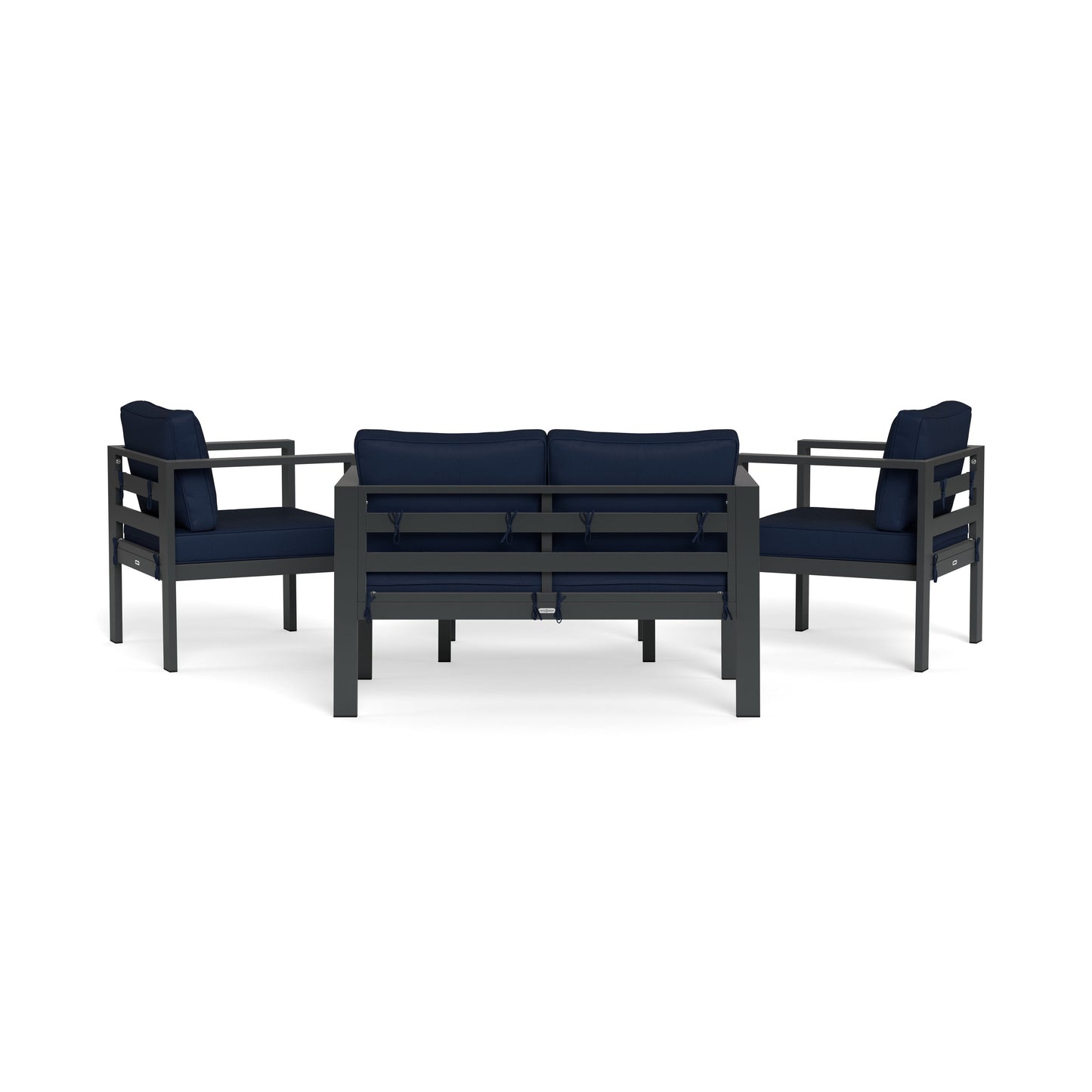 Set di sedute da conversazione per esterni in alluminio Lakeview (4 pezzi)