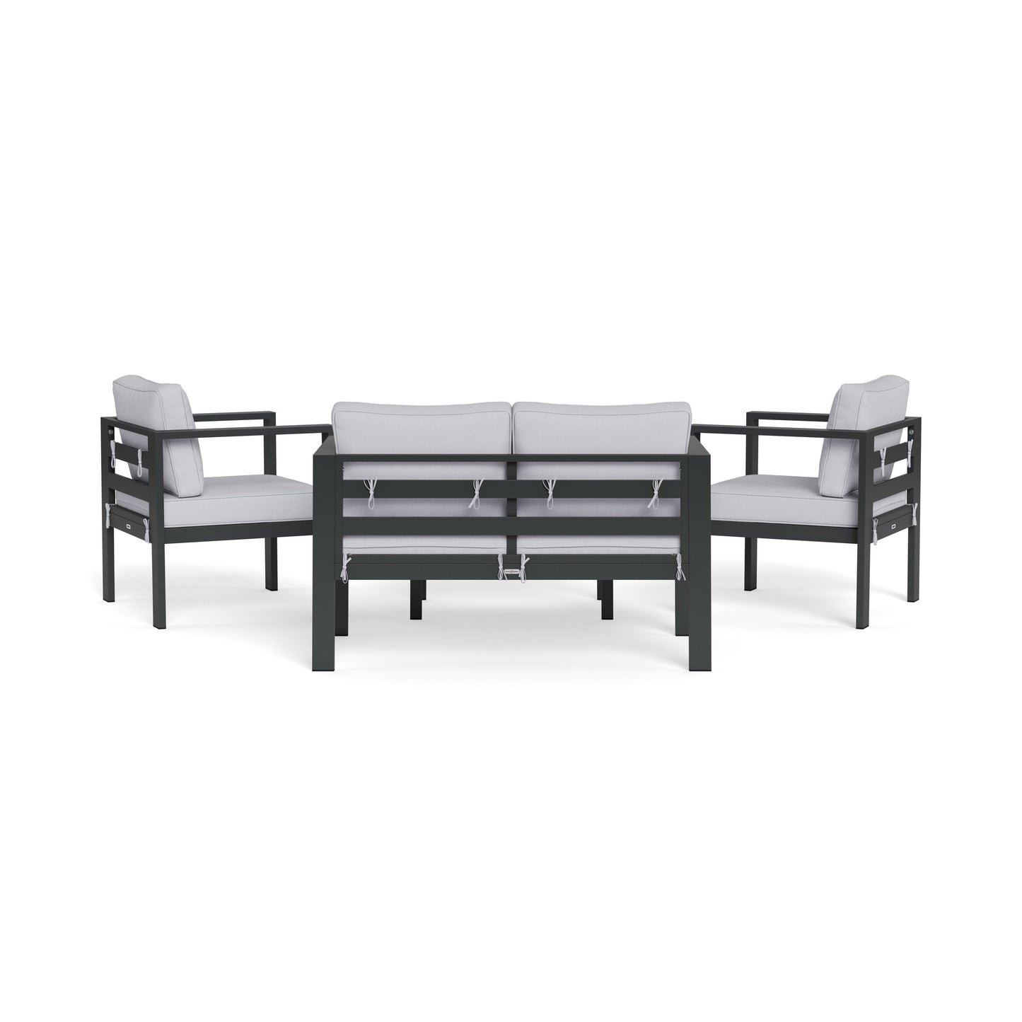 Set di sedute da conversazione per esterni in alluminio Lakeview (4 pezzi)