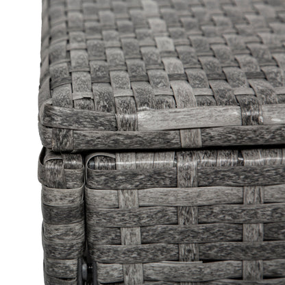 Set di mobili da giardino in vimini Landon da 4 pezzi con cuscini